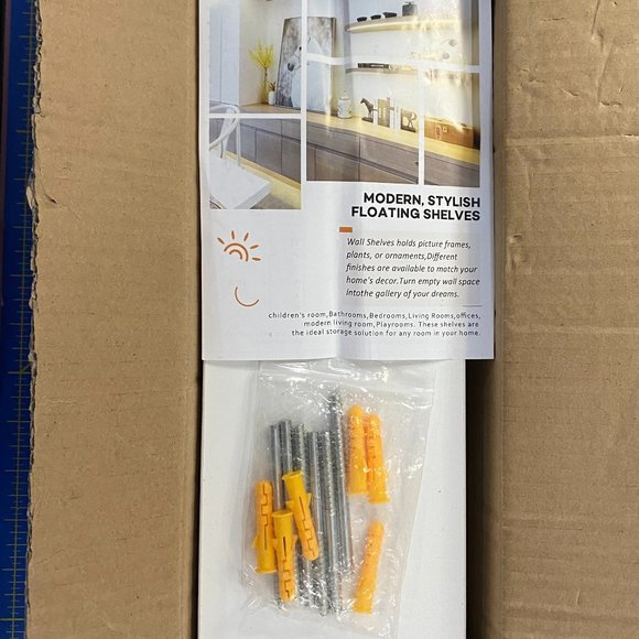 White Floating Shelves - Picture 2 of 3